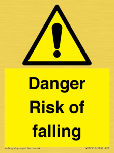 Danger Risk of falling